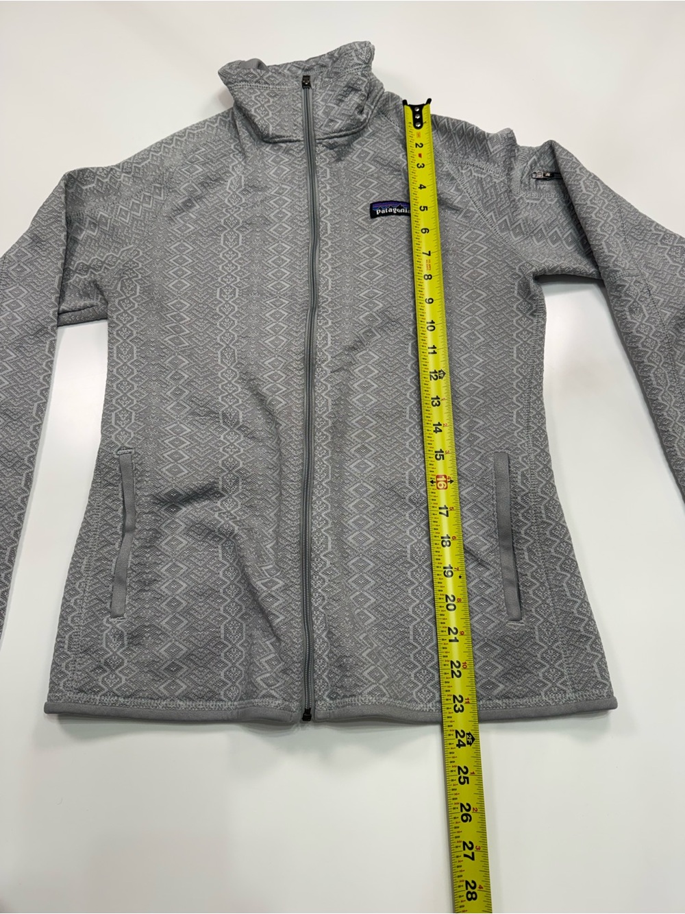 Patagonia Light Gray Patterned Full-Zip Jacket - Picture 6 of 9